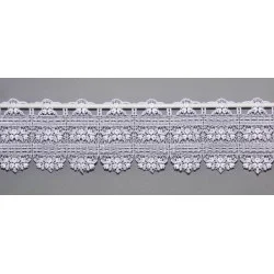 Kleine Plauener Spitzengardine Lisann 15 cm hoch