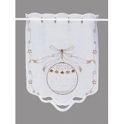 Scheibenhänger Christbaumkugel in silber-kupfer