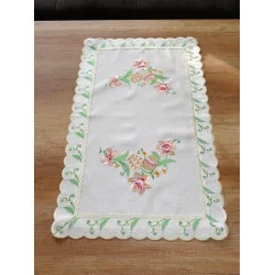 Stickereidecke Osterei in gelb