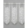 Spitzengardine Florence mit Blätterapplikationen