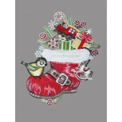 Nikolausstiefel silber