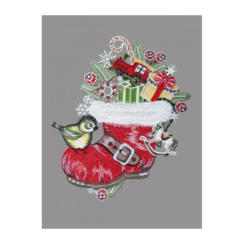 Nikolausstiefel silber