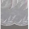 Stickereigardine Ireen in weiß-taupe detail