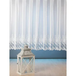 Gardine Madleen mit breiter Spitzenkante