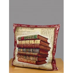 Gobelin Kissen Antike Bücher