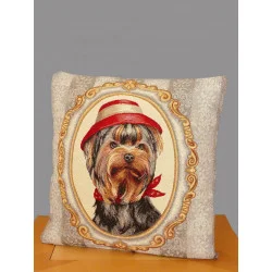 Gobelin Kissen Hundelady
