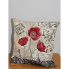 Gobelin Kissen Mohnblumen