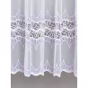 Spitzengardine Alexandra in weiß-beige ausschnitt