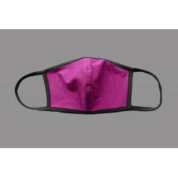 Mund-und Nasen-Maske Behelfs-Mundschutz lila vorn