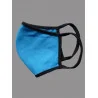 Mund-und Nasen-Maske Behelfs-Mundschutz blau seite