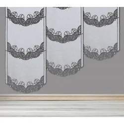 Schiebepaneele Gloria in schwarz-silber