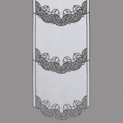 Schiebepaneele Gloria in schwarz-silber einzeln
