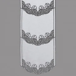 Schiebepaneele Gloria in schwarz-silber einzeln