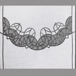 Schiebepaneele Gloria in schwarz-silber detail