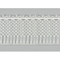 Makrame-Spitzengardine Mayla in natur 20 cm
