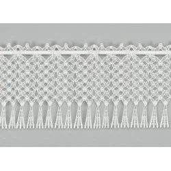 Makrame-Spitzengardine Mayla in natur 20 cm