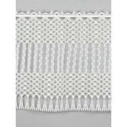 Makrame-Spitzengardine Mayla in natur