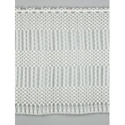 Makrame-Spitzengardine Mayla in natur 70 cm