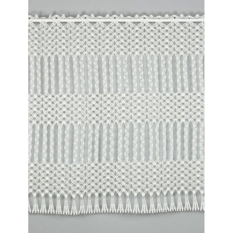 Makrame-Spitzengardine Mayla in natur 70 cm