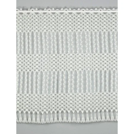 Makrame-Spitzengardine Mayla in natur 70 cm