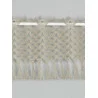 Makrame-Spitzengardine Mayla in cappuccino 20 cm
