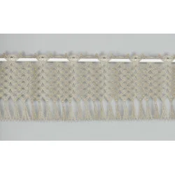 Makrame-Spitzengardine Mayla in cappuccino klein