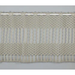 Makrame-Spitzengardine Mayla in cappuccino 45 cm