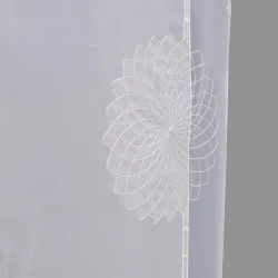 Elegante Schiebepaneele Circle in weiß detail