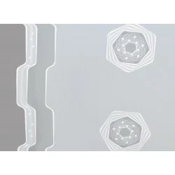 Schiebepaneele mit Elemente in weiß detail