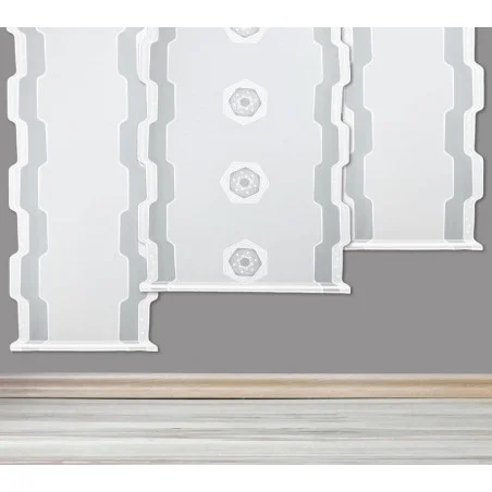 Schiebepaneele mit Elemente in weiß