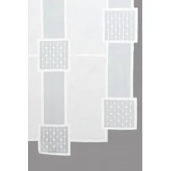 Flächengardine Bethany in weiß detail