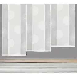 Schiebepaneele Circle in ecrü-silber