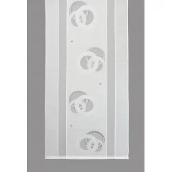 Flächengardine Lavinia in ecrü-schwarz-silber