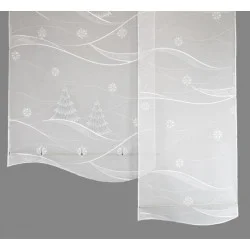 Flächengardine Schneetanne ohne Baum deko