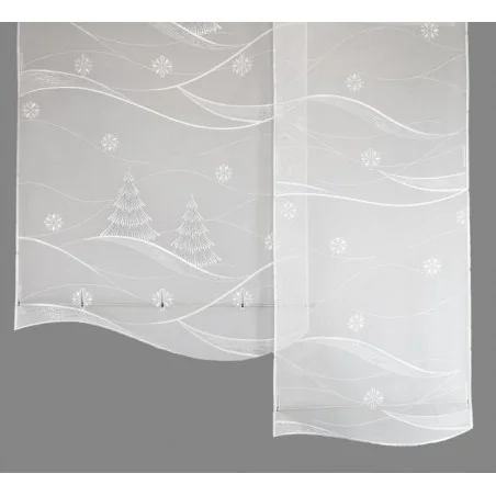 Flächengardine Schneetanne ohne Baum deko