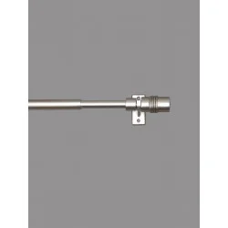 Beschwerstange / Scheibengardinen-Stange Zylinder in edelstahl-optik