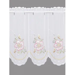 Scheibengardine Wildrose