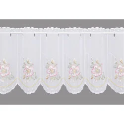 Scheibengardine Wildrose klein