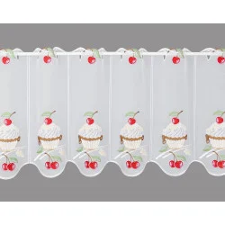Küchengardine Kirsch-Cupcake klein