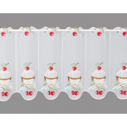 Küchengardine Kirsch-Cupcake klein