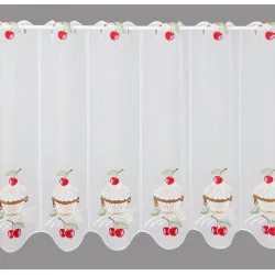 Küchengardine Kirsch-Cupcake gross