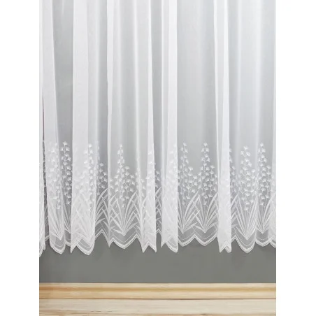 Stickereigardine Gräser