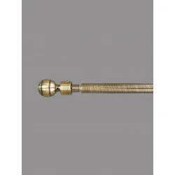 Scheibengardinenstange Jupiter in Messing-Antik