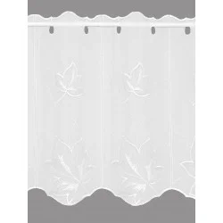 Hochwertig bestickte Scheibengardine Denna in natur