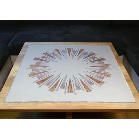 Mitteldecke Starletta grau