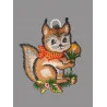 Fensterbild Kleines Eichhörnchen hell