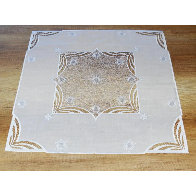 Tischwäsche Flockentanz silber