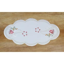 Weihnachtsdecken Sternenklang oval