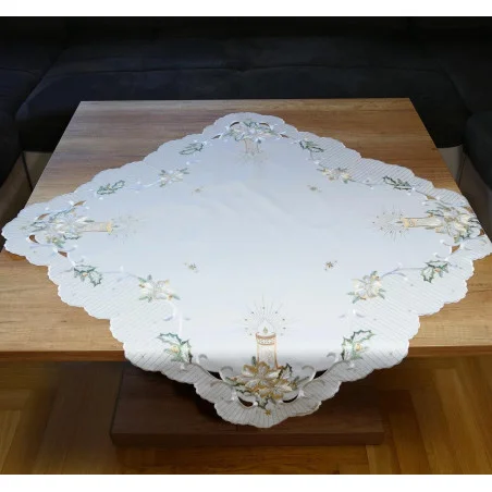 Tischwäsche Kerzentraum in creme-gold