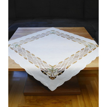Mitteldecke Glocken mit Plauener Spitze Mitteldecke Glocken mit Plauener Spitze